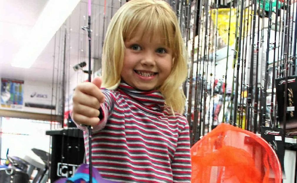 Miami-Lee Reilly is geared up for Take A Kid Fishing Day. Miami-Lee Reilly is geared up for Take A Kid Fishing Day.